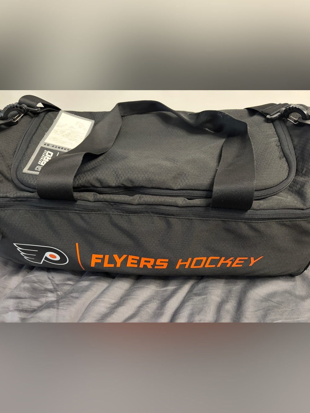 Philadelphia Flyers NHL Fanatics Authentic Pro Team Issued Duffle Bag